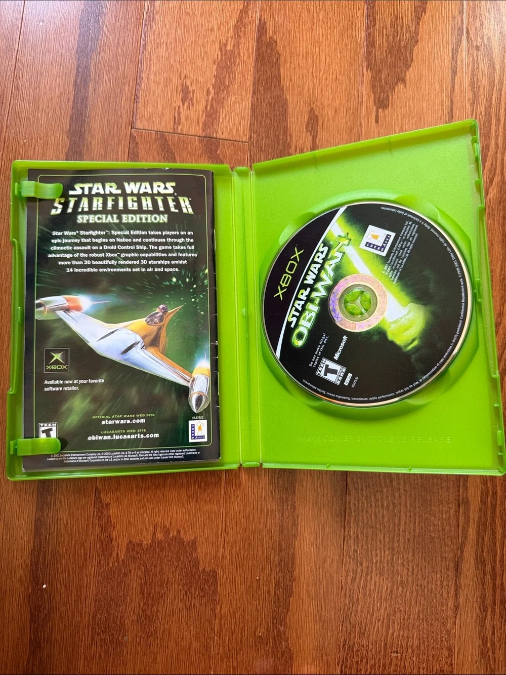 Star Wars Obi-Wan Original Xbox 2001 Video Game Complete